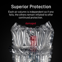 Vente en gros Coussin d'air en plastique Colonne Sac gonflable Protecteur de bouteille de vin