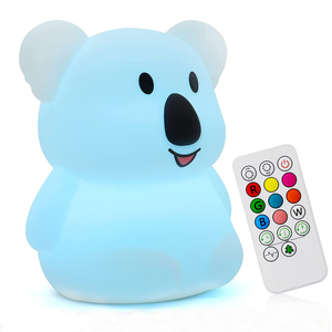 Koala lampe LED Veilleuse Pour <span class=keywords><strong>Bebe</strong></span> Enfant Capteur Musical Enfant Babi Chambre Silicon Cartoon Lampe Sommeil Veilleuse Veilleuse pour Enfants - Product Image 1