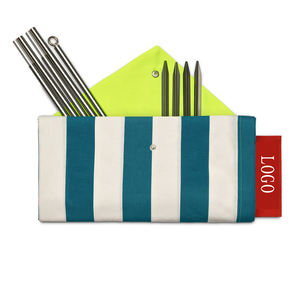 Carpa de Playa Vintage con Estampado de Rayas, Refugio Solar Portátil con Protección UPF 50+, Estilo Retro de los 70 - Product Image 2