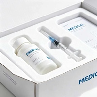 Boîte d'expédition médicale blanche personnalisée avec insert en mousse pour kit de dispositifs pharmaceutiques