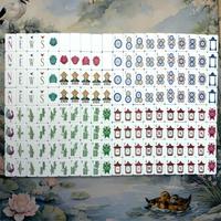 Nouvel ensemble de tuiles de mahjong américaines en acrylique vert olive, design américain, pour le jeu de table et les loisirs en voyage