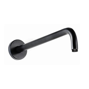 Kamalu KAM-ARTE NERO 40cm braccino doccia NERO da parete Set Hardware per soffione doccia - Product Image 1