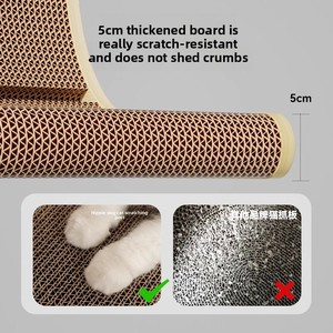 Tiragraffi per Gatti a Parete a L, in Cartone Ondulato, Resistente, per Affilare le Unghie - Product Image 4