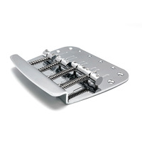 High Mass Bass T-Shape Bridge 98x95MM-17.5 Chrome Heavy Duty Fixed Bridge Steel Roller Saddles for Bass Guitar