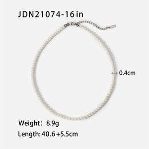 Joyería de Moda, Collar de Perlas de Agua Dulce de 4 mm, Accesorios para Mujeres y Hombres, Collares de Joyería Vintage - Product Image 4