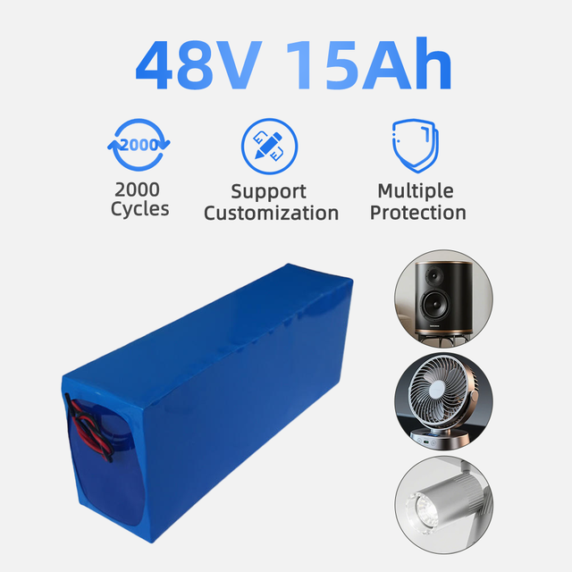 13s5p 18650 Rechargeable Li Ion Cell Composed 48V 15Ah Electric Bicycle Battery Pack