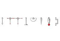 Stylet de sonde CNC de précision 19,5 mm 1,0 mm sphère en rubis tige en acier inoxydable M4 pour le positionnement 3D CMM pour la qualité des micro-pièces