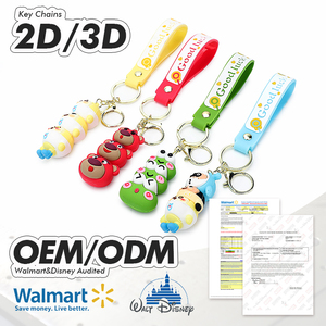 Quantité minimale de commande 3000 pièces promotionnel personnalisé nouveau Design figurines 3D Anime Silicone <span class=keywords><strong>mousqueton</strong></span> <span class=keywords><strong>porte</strong></span>-clés étanche de haute qualité - Product Image 3