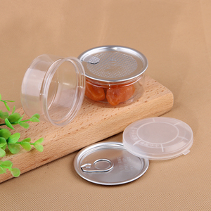 Plastic Packaging Can Plastic Cans Packaging Empty 100ml PET Plastic Food Packaging Can With Easy Open Lid