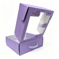 Boîte cadeau en carton ondulé imprimée en couleur, modèle 2026, avec fenêtre découpée, pour emballage de kits d'alimentation pour bébés, boîte pour produits pour bébés