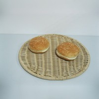 Set de table rond décoratif en rotin synthétique PP tressé, imperméable et écologique, résistant à la moisissure, pour la cuisine et le service du pain