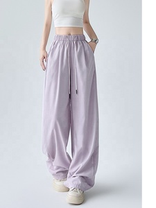 Pantalones Anchos Plisados de Seda de Hielo Casuales - Product Image 5