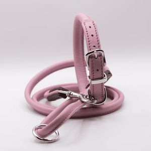 <span class=keywords><strong>2025</strong></span> nuevo producto para mascotas correa de cuero genuino personalizada <span class=keywords><strong>collar</strong></span> de perro de cuero suave enrollado y juego de plomo - Product Image 6