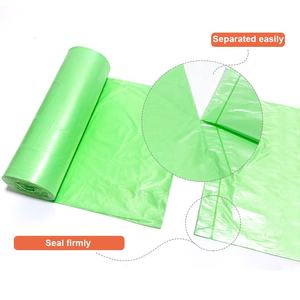 Personalizado ecológico negro blanco colores biodegradable cordón plástico basura reciclar <span class=keywords><strong>bolsas</strong></span> de basura - Product Image 3