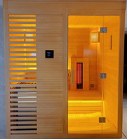 Penjualan terlaris persediaan pabrik dalam ruangan Sauna kering tradisional ruang Sauna untuk 3-4 orang penggunaan