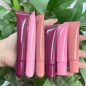 أنبوب ضغط حاوية بلسم شفاه بلاستيكي من البولي إيثيلين فارغ 15 ، بغطاء مسطح ، أنبوب لتعبئة مستحضرات التجميل - Product Image 3