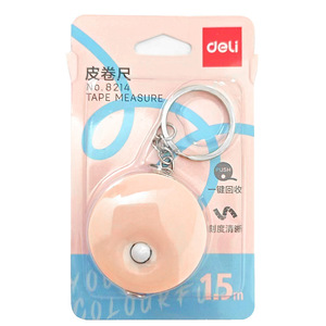 Deli Tape Measure 1.5m Round Keychain Measuring Tool For Office Tailoring Household Use - Product Image 3