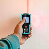 Télémètre laser 40M, précision 2mm, étanche IP54, anti-poussière, laser classe II, piles AAA, arrêt automatique en 60s, écran LCD, garantie 3 ans
