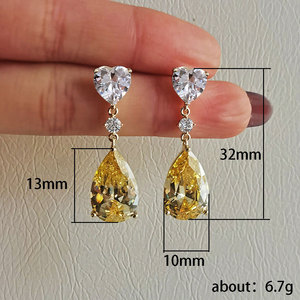 Orecchini a Goccia a Forma di Pera per Donne, Accessori per Orecchie Semplici e alla Moda per Uso Quotidiano - Product Image 5