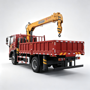Grúa telescópica ligera para camión de 4T 5T HOMAN 4x2, grúa telescópica montada en camión para construcción rural - Product Image 1
