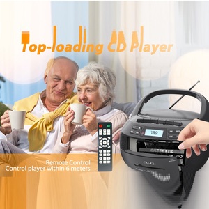 Boombox Cassette Recorder Portable CD Player BT USB MP3 AM FM Radio With Remote Control For Home Kitchen Gift - Product Image 4