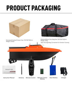 Modèle D80 <span class=keywords><strong>Bateau</strong></span> d'appât de pêche télécommandé durable avec une capacité de charge de 2 kg et un détecteur de poissons pour la pêche à la carpe - Product Image 6