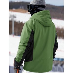 FOXA Men's <b>Waterproof</b> Ski <b>Jacket</b> Fleece Lined Warm Winter Hooded Snow Wear - Product Image 2