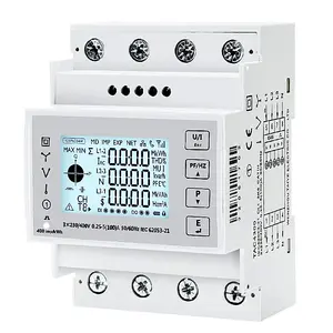 TAC4300 Medidor trifásico multifunción Vatio hora 100A RS485 Modbus Voltaje Corriente Potencia activa AC230V