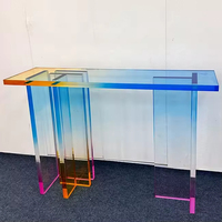 Fabrik Großhandel Gradient Frosted Modern Lucite Tisch Acryl Couch tisch für Wohnzimmer