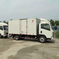 Howo Sinotruk Mini 3.5 tonne van camion de cargaison, petite boîte camion de livraison 3/4/5/10 toneladas camiones de carga 26 ft caminhao camion