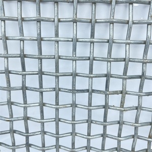 Maille métallique ondulée en acier inoxydable tissée pour filtration et écrans miniers / Maille métallique ondulée en acier à haute teneur en carbone - Product Image 1