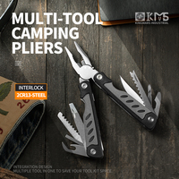 Pince multifonctionnelle pour fils métalliques Outils à main 13 en 1 Pince multi-outils à becs pointus Pince coupante multi-outils de poche