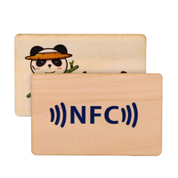 Anpassbare Hotel-NFC-Schlüsselkarte aus Bambus-Holz 213 Check-in Sicherer Zugang Gebäudezugangskontrolle