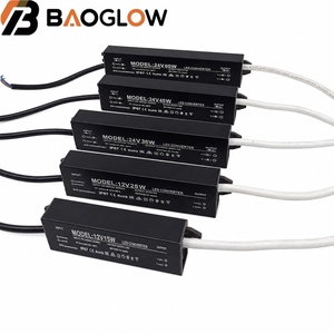 แหล่งจ่ายไฟแบบสวิตชิ่งกันน้ำขนาดเล็ก IP67 รองรับแรงดันไฟฟ้าเข้ากว้าง DC12V/24V 15W-60W ประสิทธิภาพสูง แรงดันคงที่ สำหรับไฟ LED Strip - Product Image 1