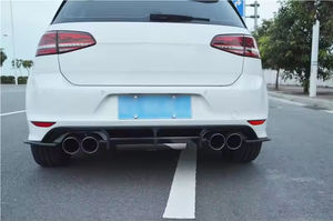 Lèvre de diffuseur de pare-chocs arrière en fibre de carbone <span class=keywords><strong>GOLF</strong></span> <span class=keywords><strong>7</strong></span> pour Volkswagen VW <span class=keywords><strong>GOLF</strong></span> <span class=keywords><strong>7</strong></span> VII MK7 <span class=keywords><strong>R</strong></span> <span class=keywords><strong>R</strong></span>-LINE 2014 2015 2016 <span class=keywords><strong>2017</strong></span> - Product Image 3