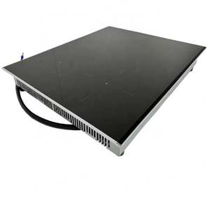 Table de cuisson à induction trois brûleurs, grande puissance, avec boîtier métallique, en promotion - Product Image 1