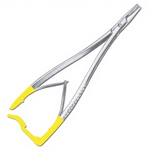 Porte-aiguille chirurgical en acier inoxydable avec manche jaune, certifié CE, instrument de classe I pour utilisation en salle d'opération - Product Image 2