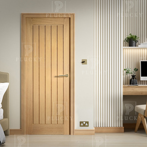 Tuôn ra phong cách hiện đại cách âm tùy chỉnh gỗ sồi Veneer lõi rắn ván ép nhà nội thất phòng ngủ cửa khách sạn - Product Image 5