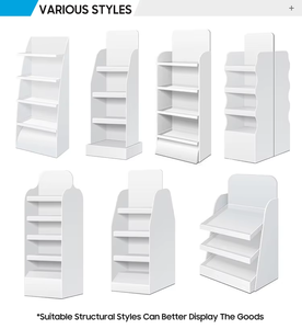 Bán buôn tùy chỉnh các tông PVC tấm nhựa sóng đồ uống đồ ăn nhẹ sàn hiển thị đứng uống kệ trưng bày cho bán lẻ - Product Image 2