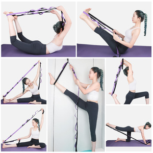 Sangle de yoga en polyester et coton, corde d'étirement pour l'entraînement aux splits, équipement de fitness YJ004 - Product Image 3