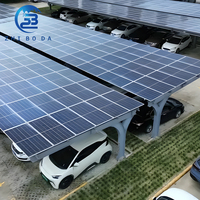 Structure de support robuste pour carport solaire, galvanisée à chaud, pour projets solaires industriels extérieurs