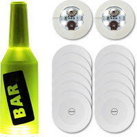 Sous-verre LED rechargeable par USB, tapis lumineux pour boissons, couleurs changeantes RGB, pour la maison, le bar, le karaoké, les mariages et les fêtes