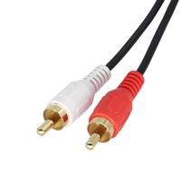 Autoradio AUX in Socket Snap in 3.5mm Jack to 2 RCA Plug Audio Cable Car Stereo Head Unit Audio Cable