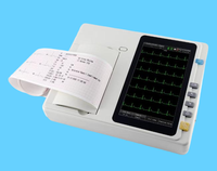 Electrocardiógrafo EKG portátil digital de 3, 6 y 12 canales y 12 derivaciones para uso veterinario y humano, ideal para hospitales y clínicas.