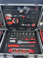 ELEHAND Juego de Herramientas de Aluminio de Alta Calidad, 90 Piezas, Kit de Herramientas Manuales, Juego de Herramientas Profesional, Juego de Herramientas para Auto