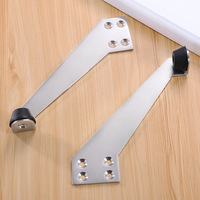 Butée de porte en acier inoxydable, butée de porte en caoutchouc anti-collision pour salle de bain et hôtel