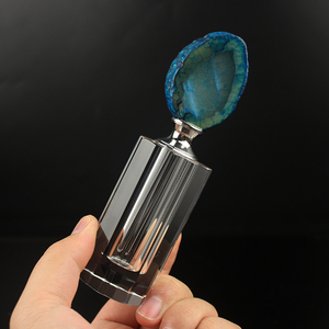 Bouteille <span class=keywords><strong>de</strong></span> parfum en cristal irrégulier pour femmes, Agate naturelle, géode polie, cristal Exclusive - Product Image 2