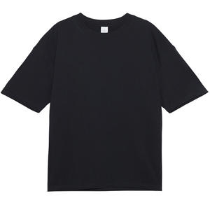 Maglietta personalizzata 100% Premium puro cotone tinta unita nero bianco classico a maniche corte T-shirt da uomo Casual estiva - Product Image 5