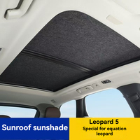 Kit de pare-soleil en tissu nouvellement amélioré avec fonction d'adsorption électrostatique, adapté aux accessoires BYD Leopard 5