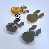 17mm 20mm 22.5mm Clip Amovible Flatback Chemise Boutons De Manchette Nouveauté Bouton Métal Couvre Combiné Décoratif Corsage Pins Boucles